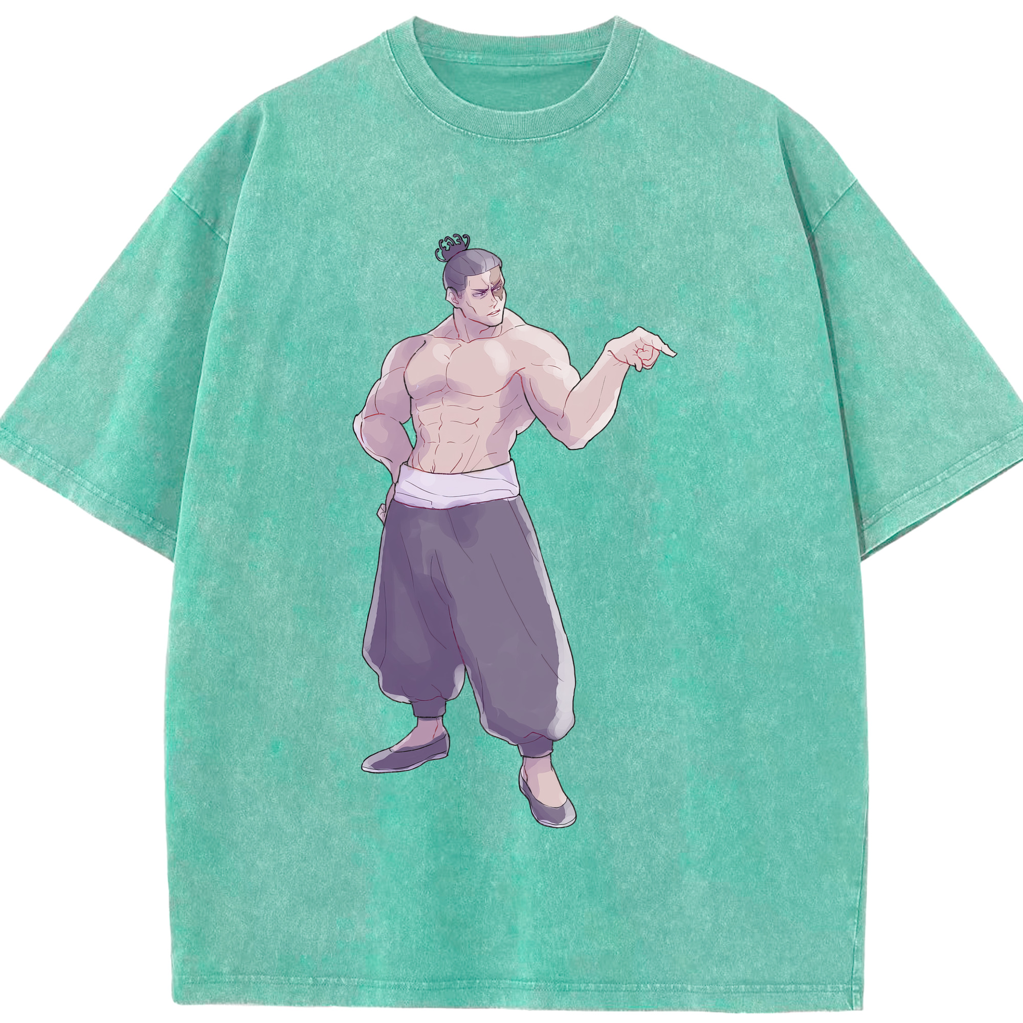 （画像用） 呪術廻戦 Jujutsu Kaisen 綿100% ヴィンテージ風 半袖Tシャツ（フロントプリント）